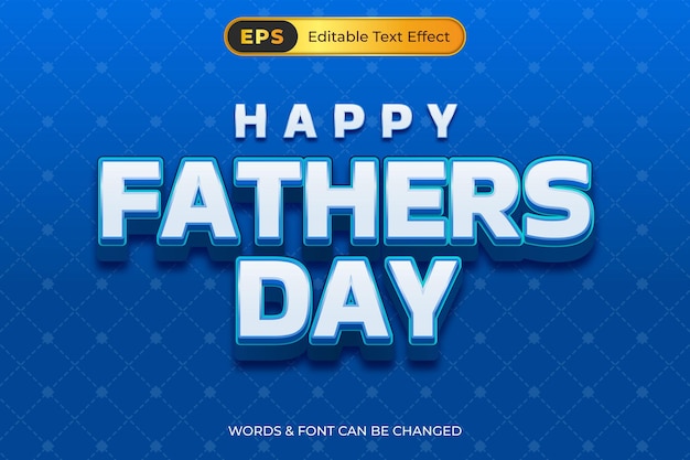 Happy Fathers Day Text Effect