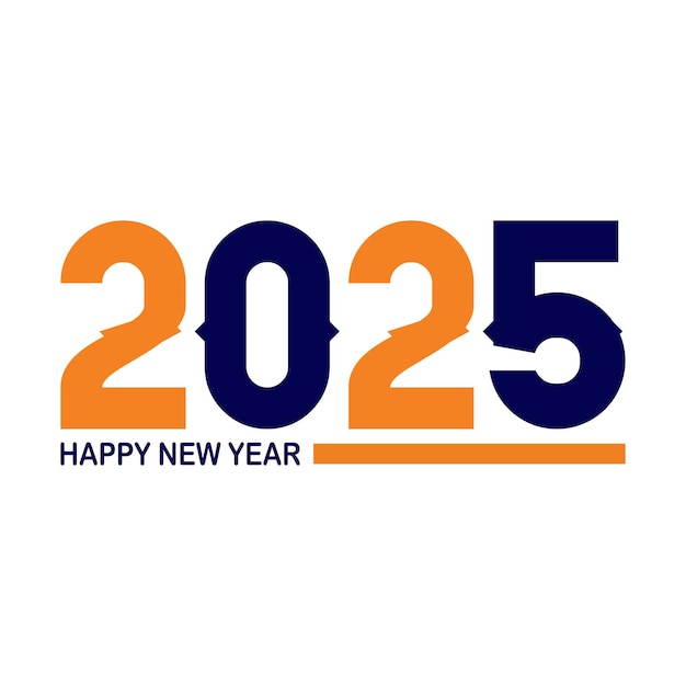 Happy new year 2025 banner black and golden vector luxury text 2025 happy new year