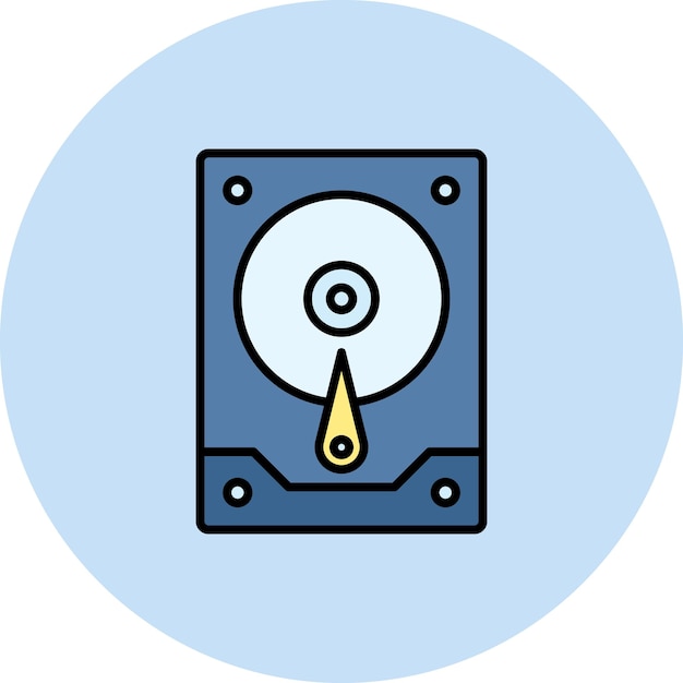 hard drive icon vector image can be used for computer and hardware