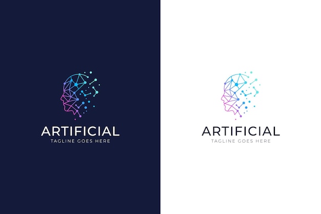 Head Logo Artificial Intelligence Brain Smart Mind Human Computer Science Technology Business