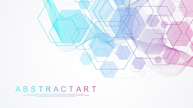 health care and medical pattern innovation concept science background design. abstract geometric hexagons shape medicine and science background. vector illustration.