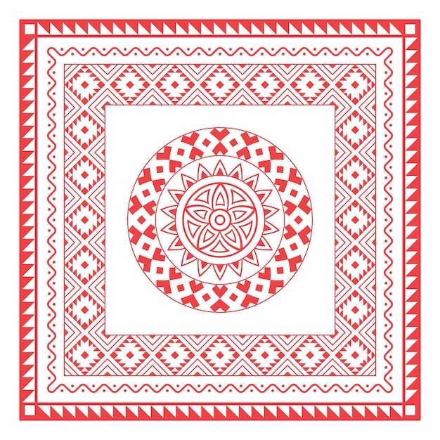 Heimojen bandanna-huivin painokuvio