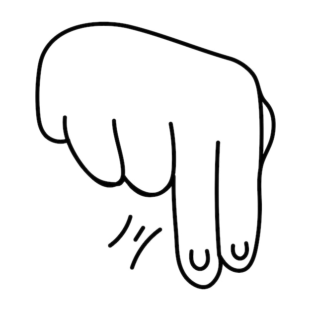 Heres a doodle icon of n gesture