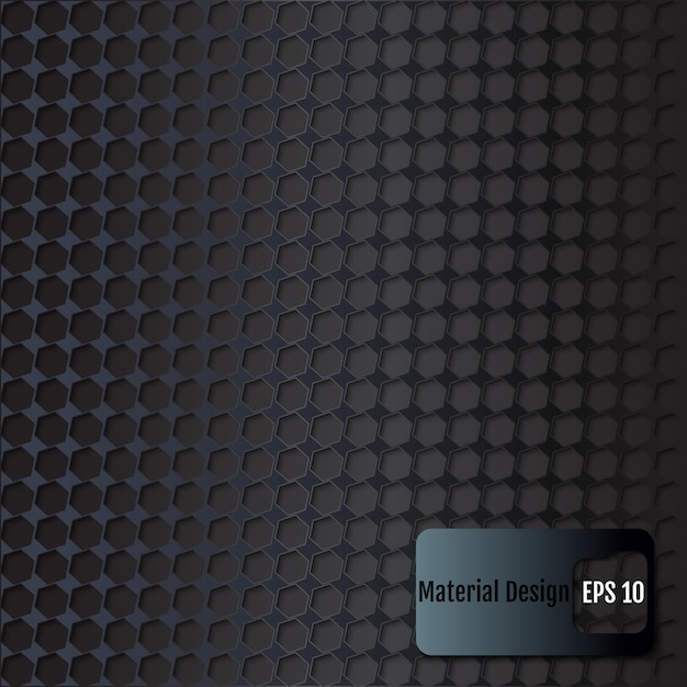 Hexagon Background. Material design. Vector illustration