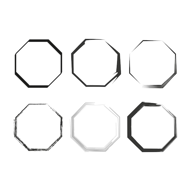 hexagon icon hexagonal six sided polygon vector illustration eps 10