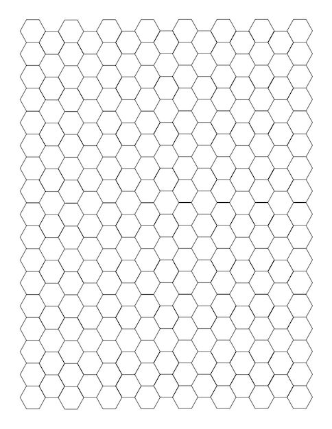 hexagonal graph paper composition notebook manuscript size, 8.5 x 11 inches