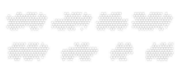 Hexagonal Patterns A Collection of Abstract Geometric Designs