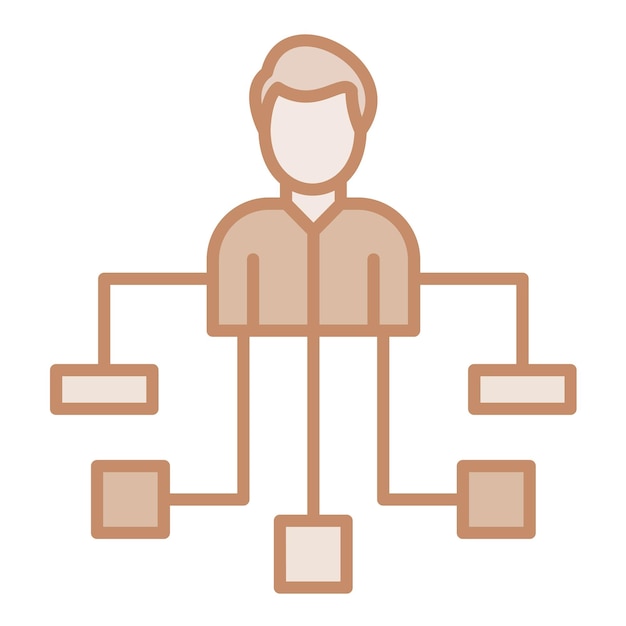 hierarchy icon vector image can be used for project management