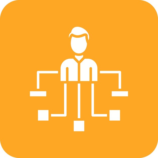 hierarchy icon vector image can be used for project management