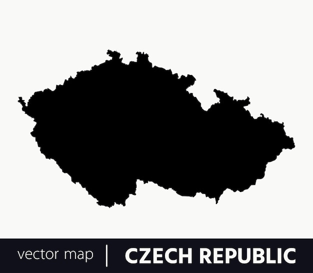 High Detailed Vector Map Czech Republic