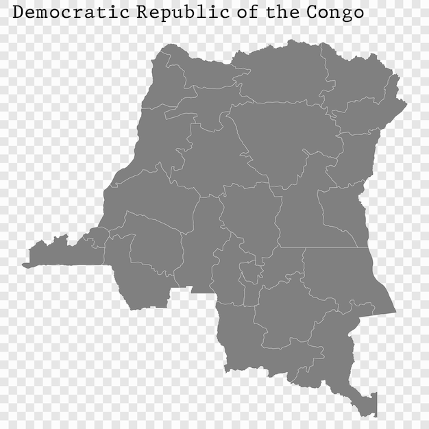 High quality map with borders