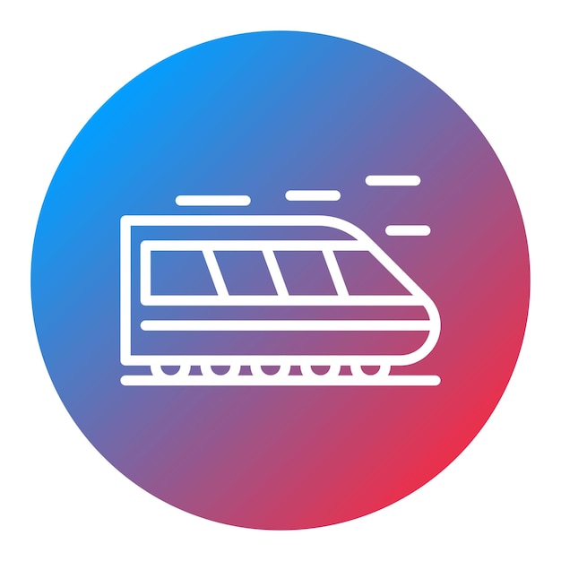 high speed train icon vector image can be used for railway