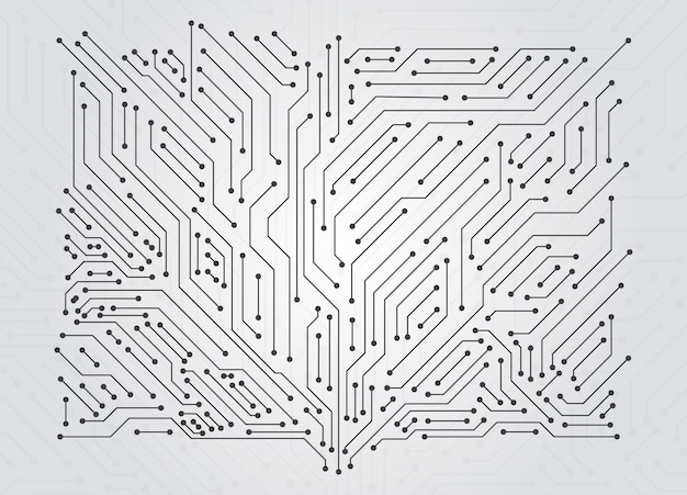 High tech technology circuit board geometric pattern