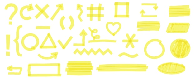 Highlight markers Highlight markers set Marker stroke