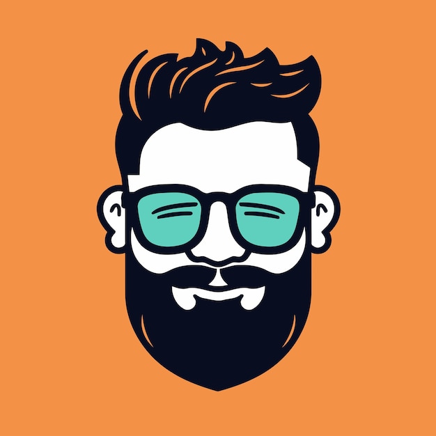 Hipster style design vector illustration eps10 graphicon orange background