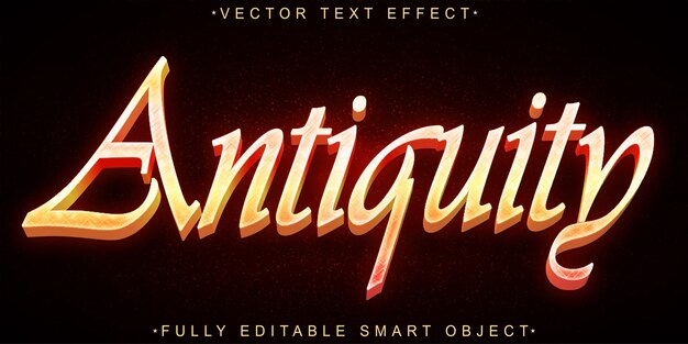 History Atiquity Vector Fully Editable Smart Object Text Effect