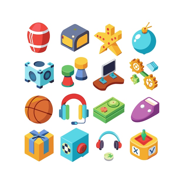 hobbies and interests icon set collection for documents websites and mobile applications