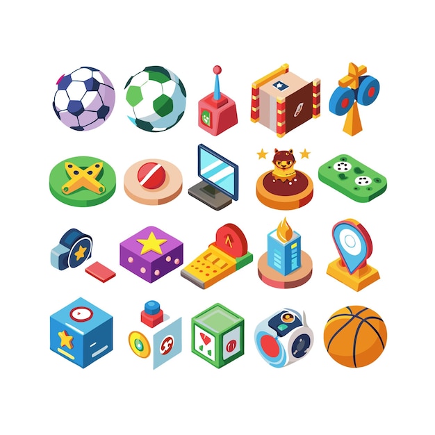 hobbies and interests icon set collection for documents websites and mobile applications