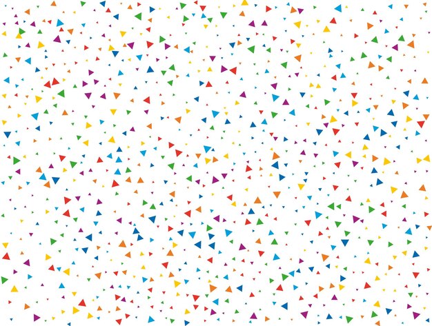 Holiday Triangular Confetti Light Rainbow glitter confetti background Colored festive texture