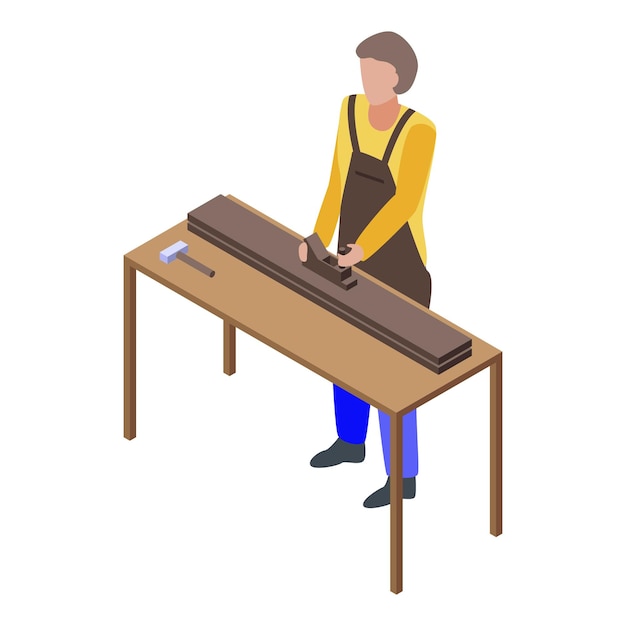 home carpenter icon isometric of home carpenter vector icon for web design isolated on white background