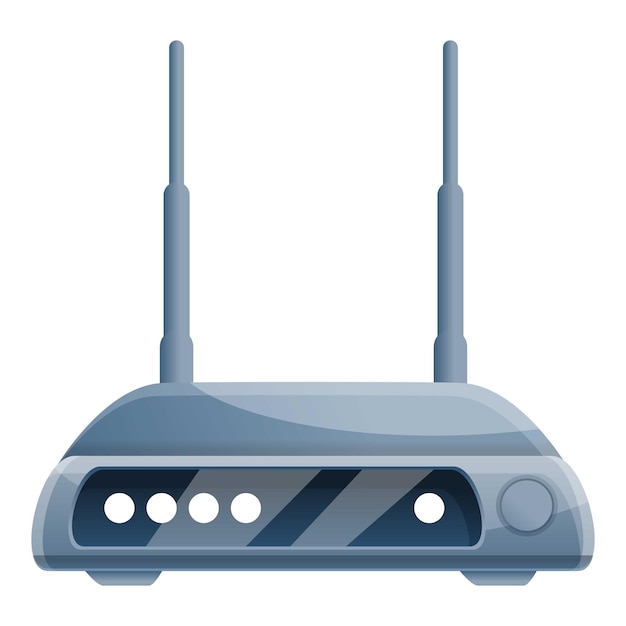 Home router icon Cartoon of home router vector icon for web design isolated on white background