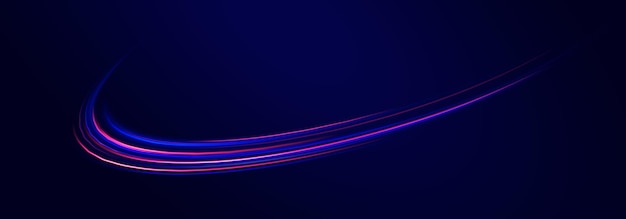 Horizontal speed lines connection vector background Futuristic dynamic motion technology