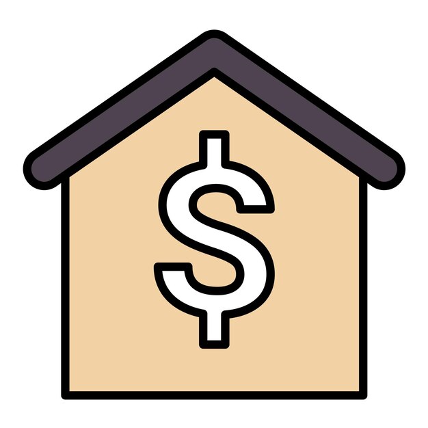 House Price Flat Illustration