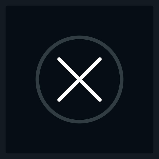 hover cancel button ui element template