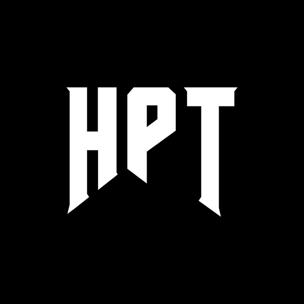 HPT letter logo design for technology company HPT logo design black and white color combination HPT logo HPT vector HPT design HPT icon HPT alphabet HPT typography logo design