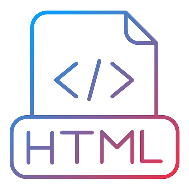 Html File icon vector image Can be used for Computer Programming