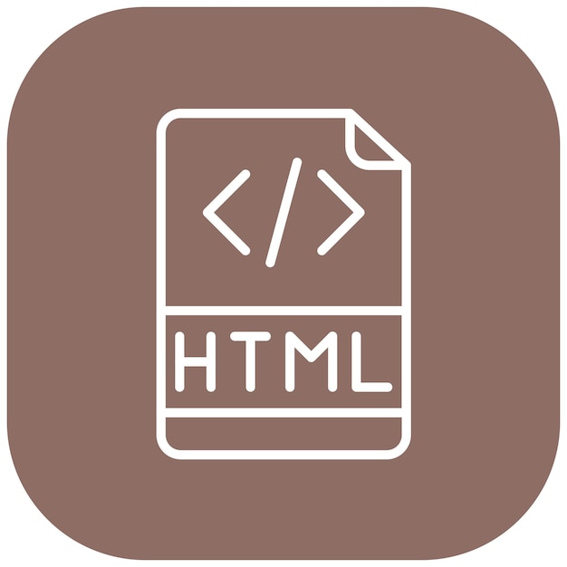 Html File Vector Illustration Style