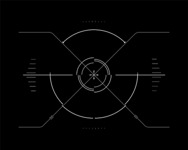 hud elementsgraphvector illustrationheadup display elements for the web