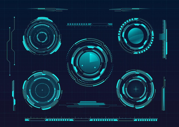 Hud illsutration circle