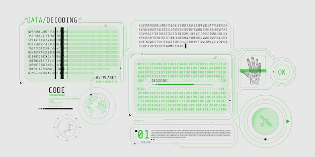 Hud interface design for decoding satellite data