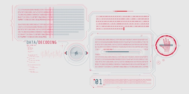 hud interface design for decoding satellite signals