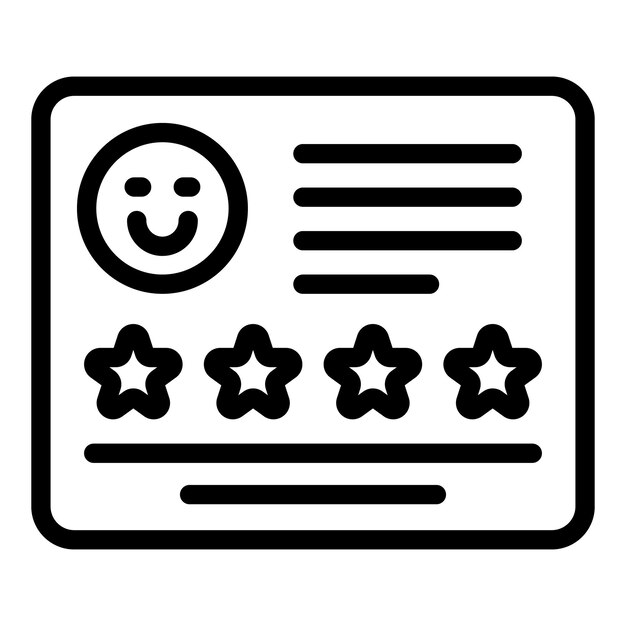 Human resources rating icon Outline Human resources rating vector icon for web design isolated on white background