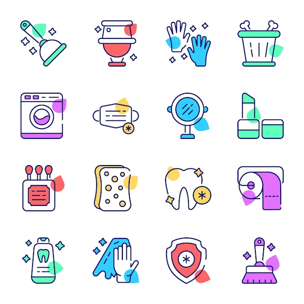 hygiene and cleaning vector design in modern style easy to use and editable vectors