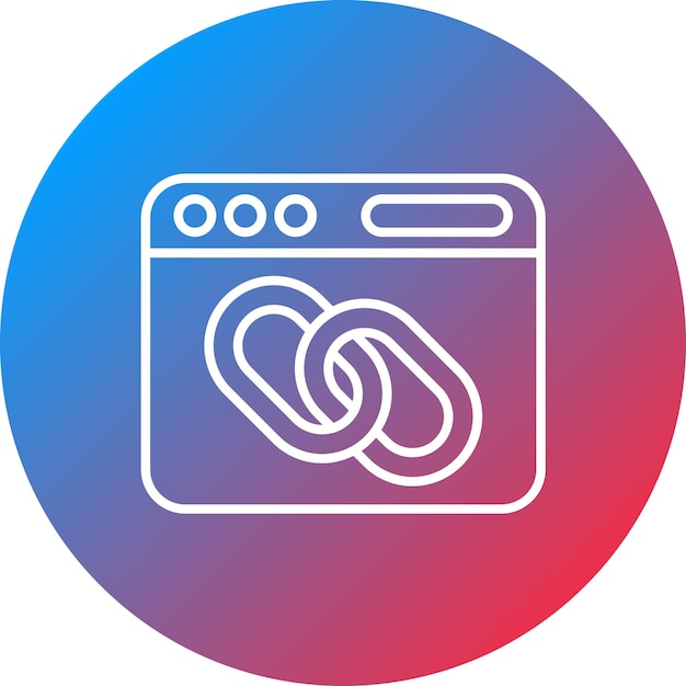 Hyperlink icon vector image Can be used for Internet Marketing