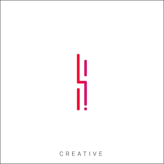I Latter Logo Template Vector Colorful Monogram Symbol Font Logo Modern Design Initial Based LOGO