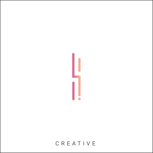 I Latter Logo Template Vector Colorful Monogram Symbol Font Logo Modern Design Initial Based LOGO