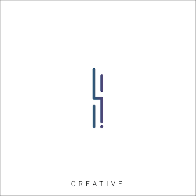 I Latter Logo Template Vector Colorful Monogram Symbol Font Logo Modern Design Initial Based LOGO