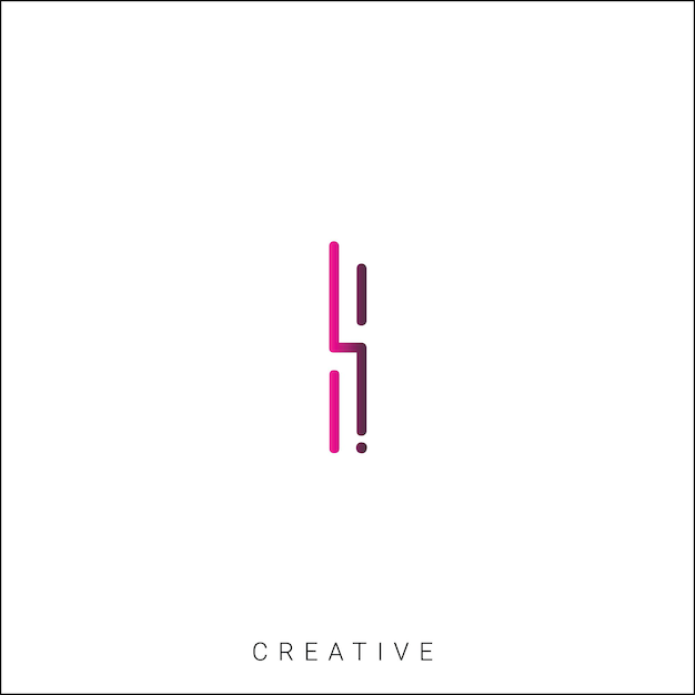 I Latter Logo Template Vector Colorful Monogram Symbol Font Logo Modern Design Initial Based LOGO
