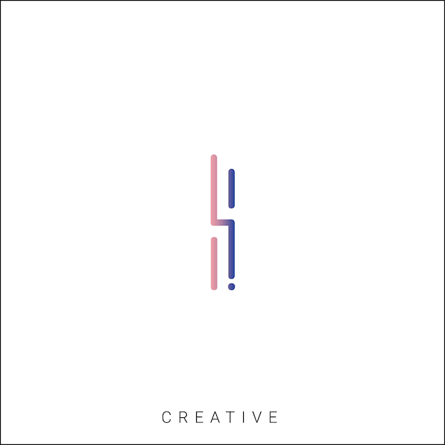 I Latter Logo Template Vector Colorful Monogram Symbol Font Logo Modern Design Initial Based LOGO