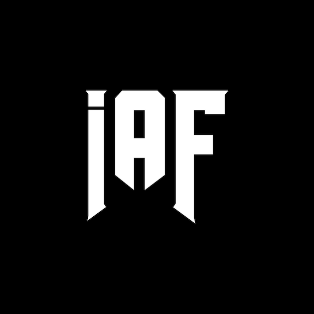 IAF letter logo design for technology company IAF logo design black and white color combination IAF logo IAF vector IAF design IAF icon IAF alphabet IAF typography logo design