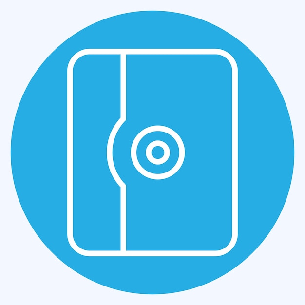Icon Tablet Case related to Computer symbol blue eyes style simple design editable
