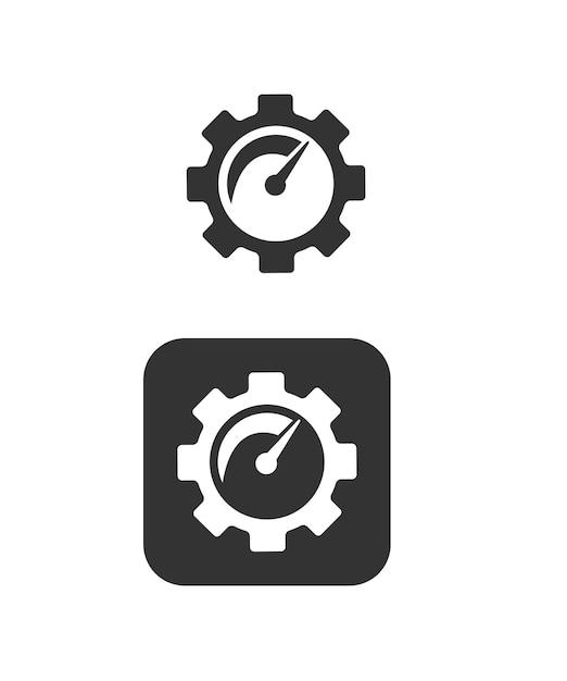 icon with the concept of increasing the level of performance stock illustration
