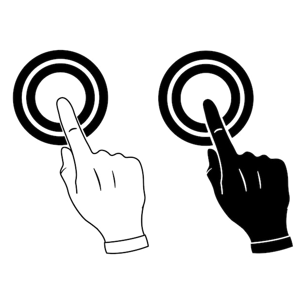 Icons Double Click on Element with Finger