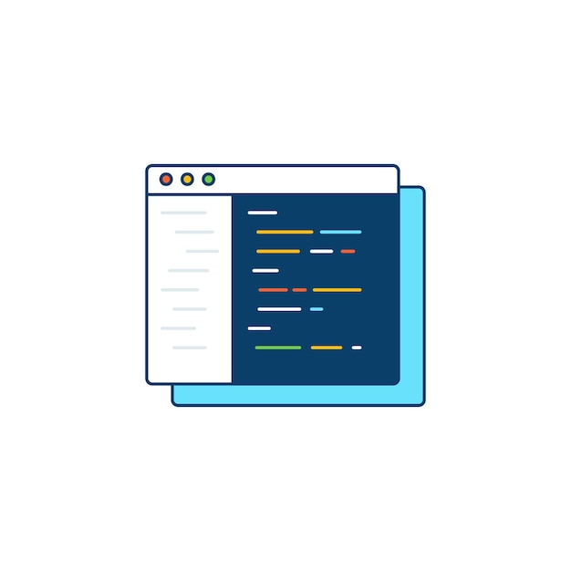IDE panel Flat Icon