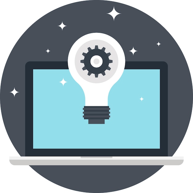 Ideas That Work flat web icon