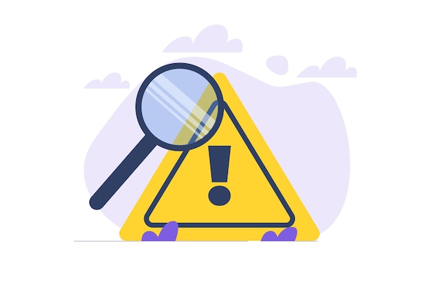 identification of problems risk analysis ways to overcome or resolve problems concept vector illustration